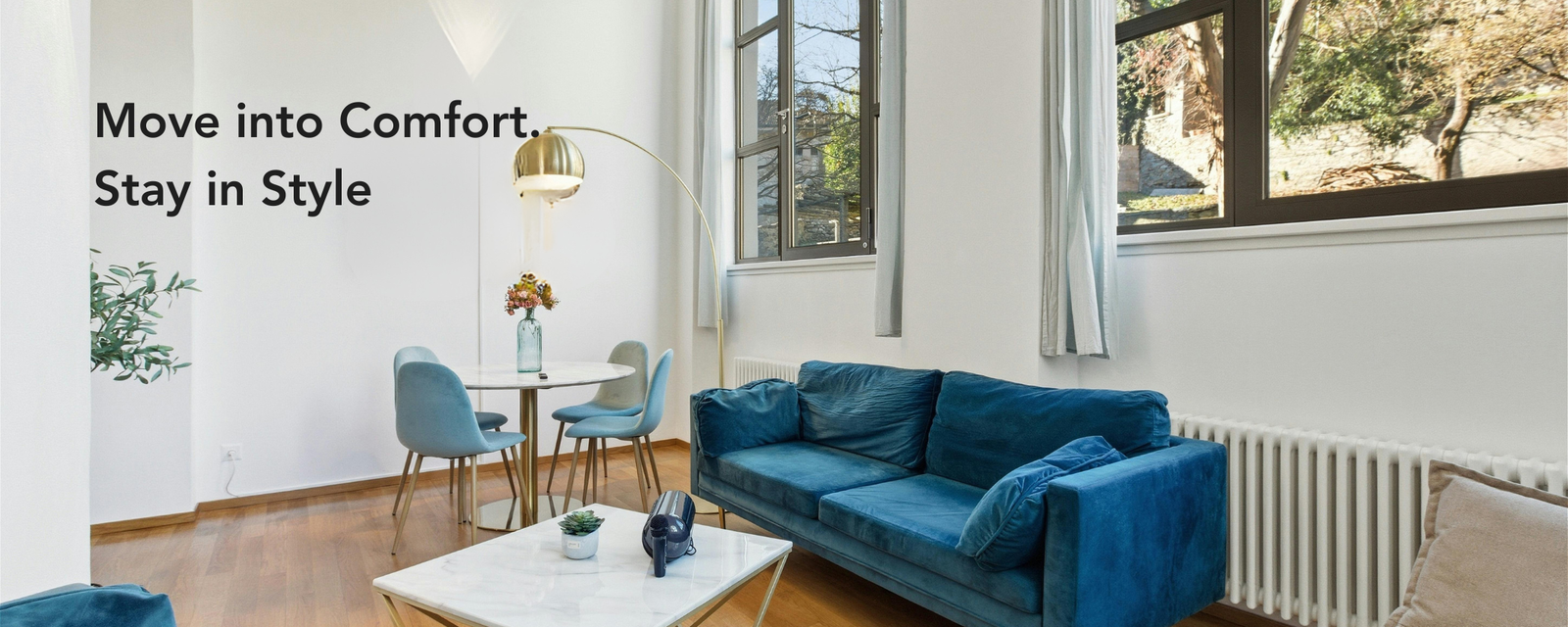 Fully furnished apartment in Bangalore with modern interiors